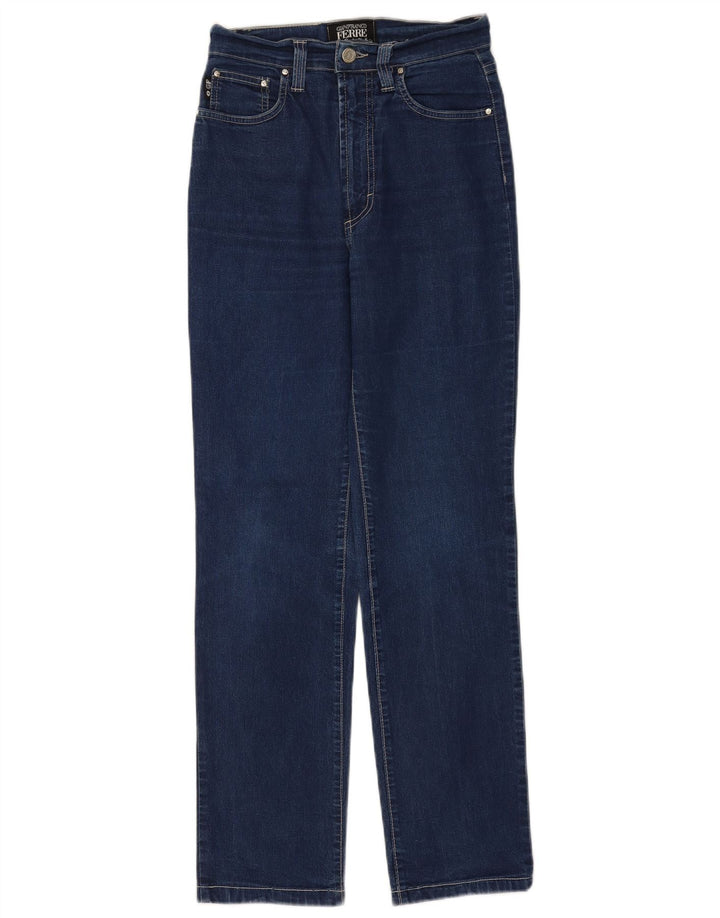 Gianfranco Ferre Womens Slim Jeans W27 L28 Blue Cotton