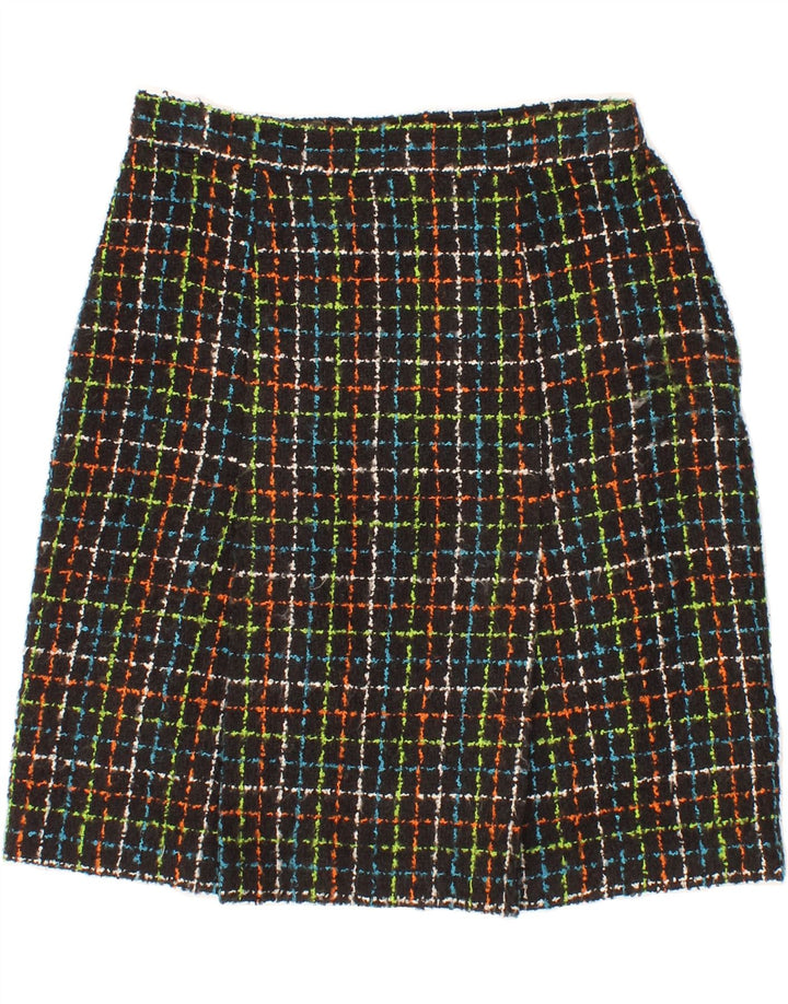 VINTAGE Womens Straight Skirt W26 Small Black Check Vintage Vintage and Second-Hand Vintage from Messina Hembry 
