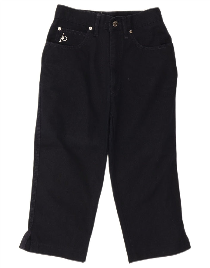 ROCCOBAROCCO Womens Capri Jeans W24 L17 Navy Blue