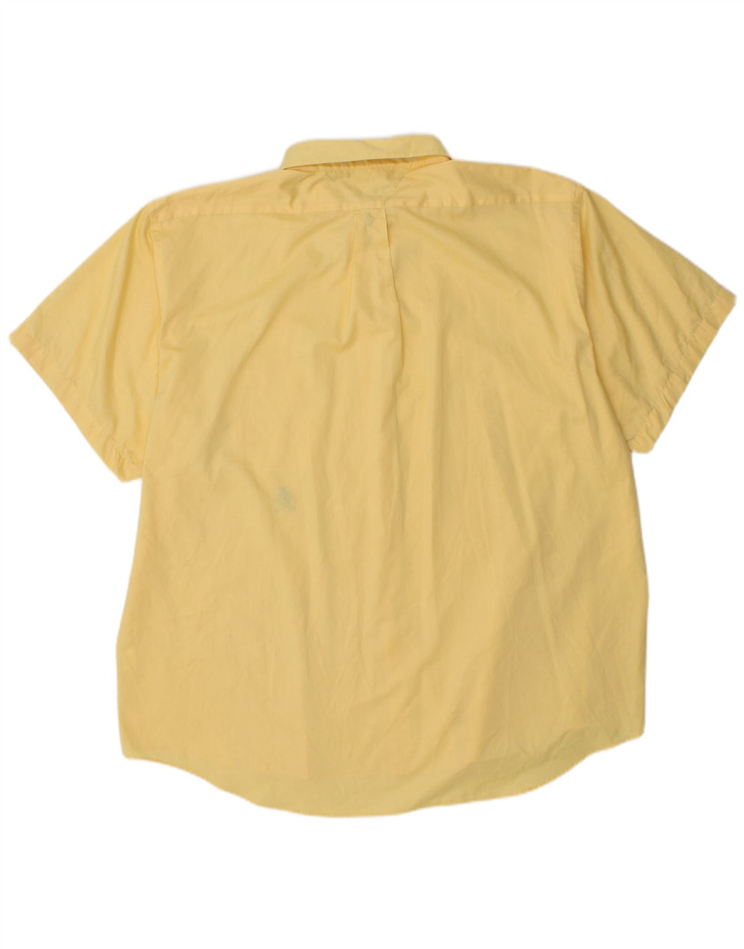 TOMMY HILFIGER Mens Short Sleeve Shirt XL Yellow