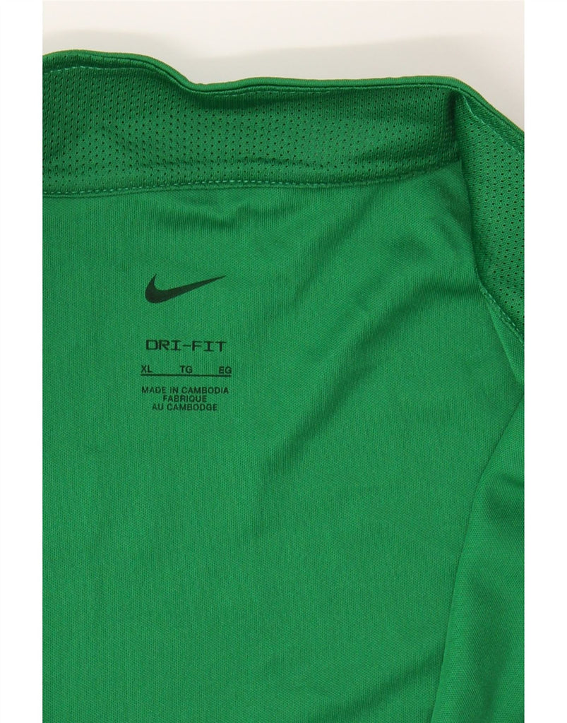 NIKE Mens Dri Fit Tracksuit Top Jacket XL Green Polyester Vintage Nike and Second-Hand Nike from Messina Hembry 