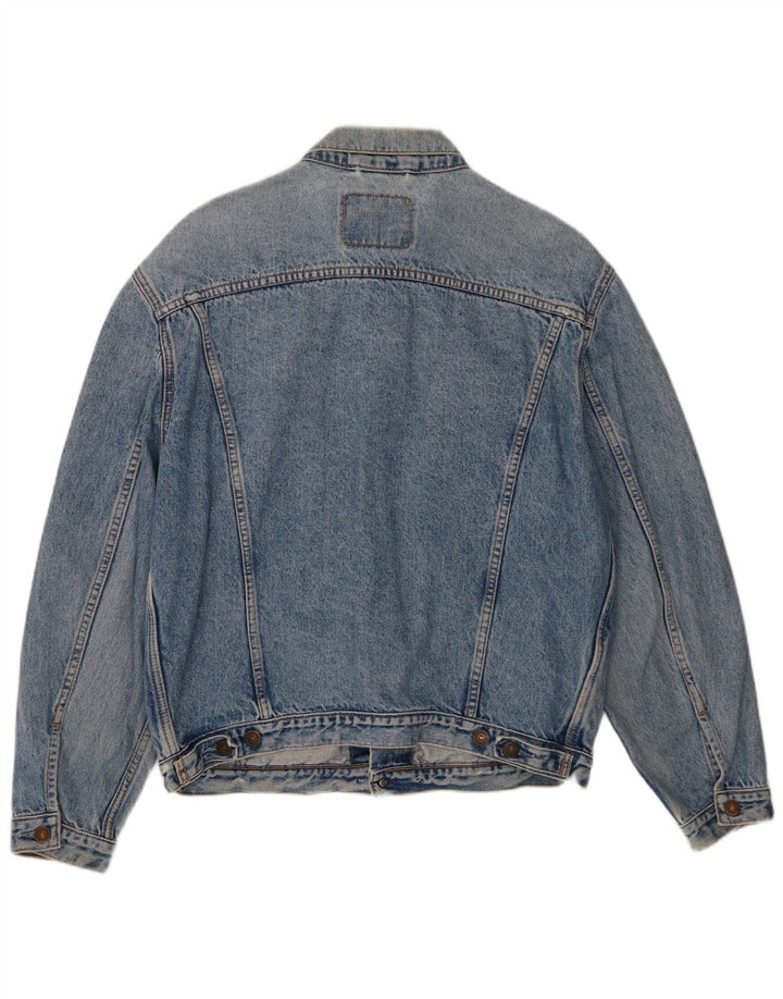 Levi's Mens Denim Jacket UK 40 Large Blue Cotton