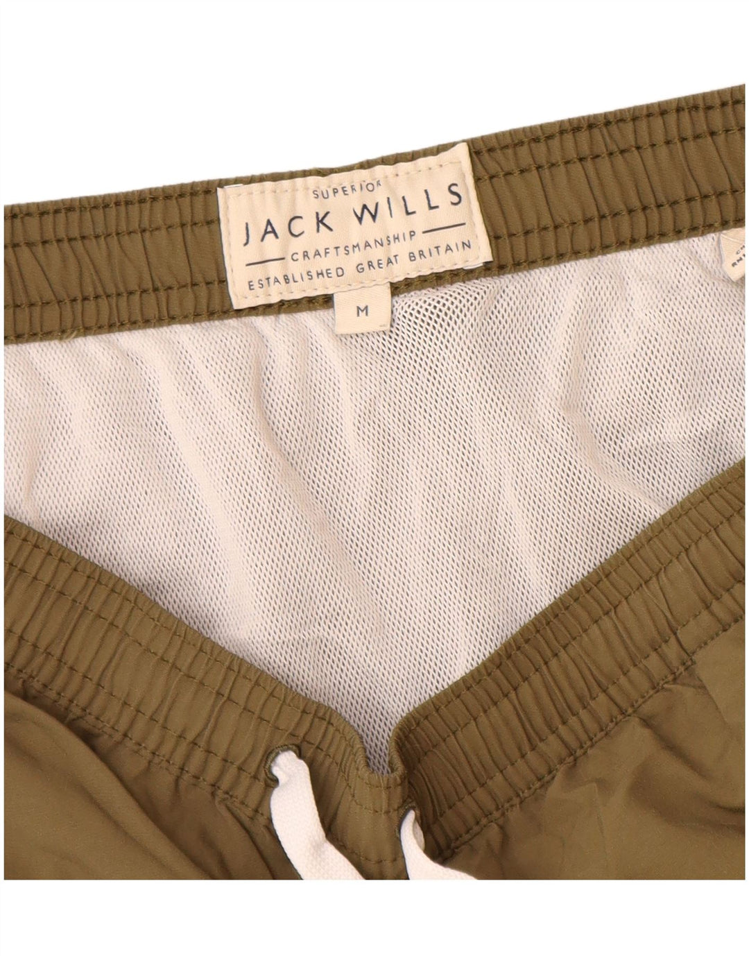 Jack Wills Mens Swimming Shorts Medium  Khaki Polyamide