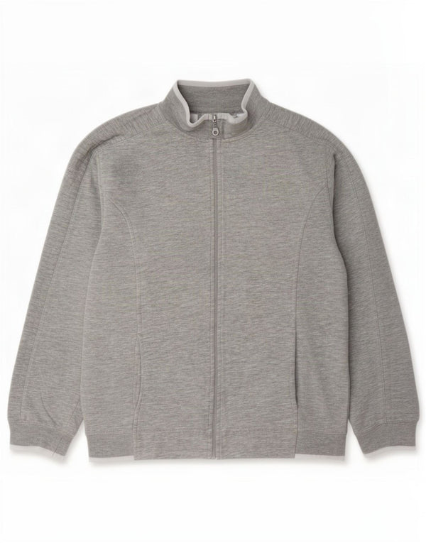 Reebok Womens Tracksuit Top Jacket UK 16 Large Grey