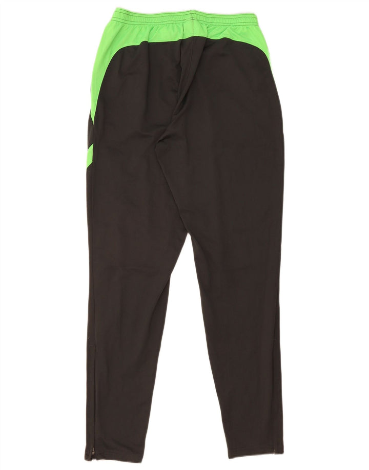 Nike Womens Dri Fit Tracksuit Trousers UK 12 Medium Grey Colourblock