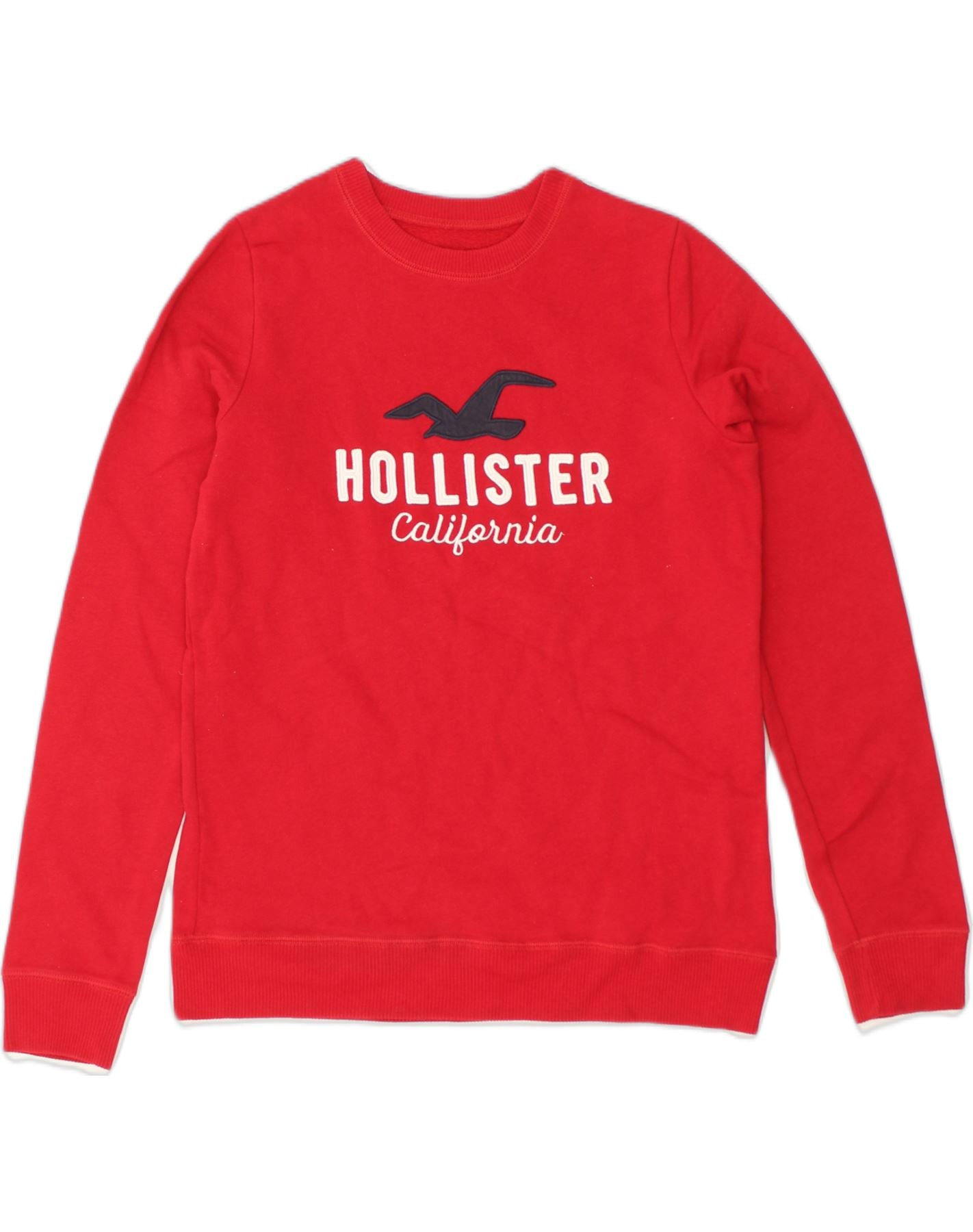 Red on sale hollister sweatshirt