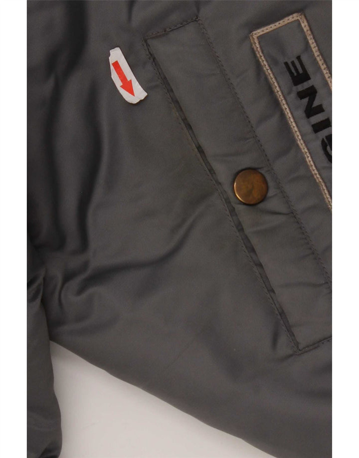 Identic Mens Padded Jacket IT 56/58 XL Grey Colourblock Nylon