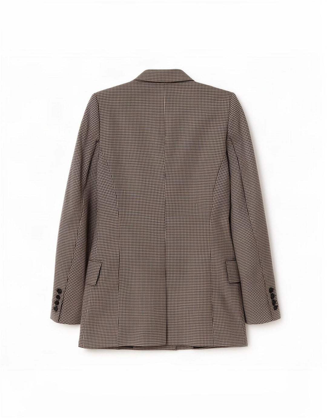 Zara Womens Double Breasted Blazer Jacket UK 6 XS Black Gingham