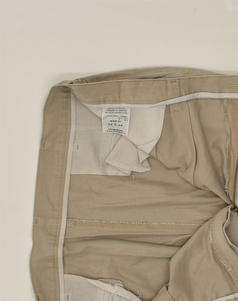 WRANGLER Mens Straight Chino Trousers W42 L34  Beige Cotton | Vintage Wrangler | Thrift | Second-Hand Wrangler | Used Clothing | Messina Hembry 