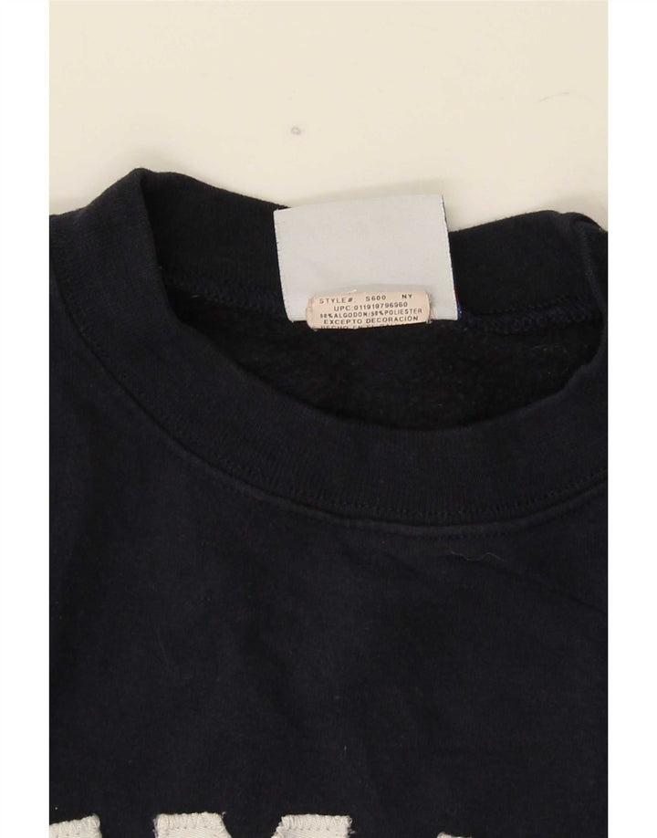 Champion Mens Summit Graphic Sweatshirt Jumper Small Navy Blue Cotton