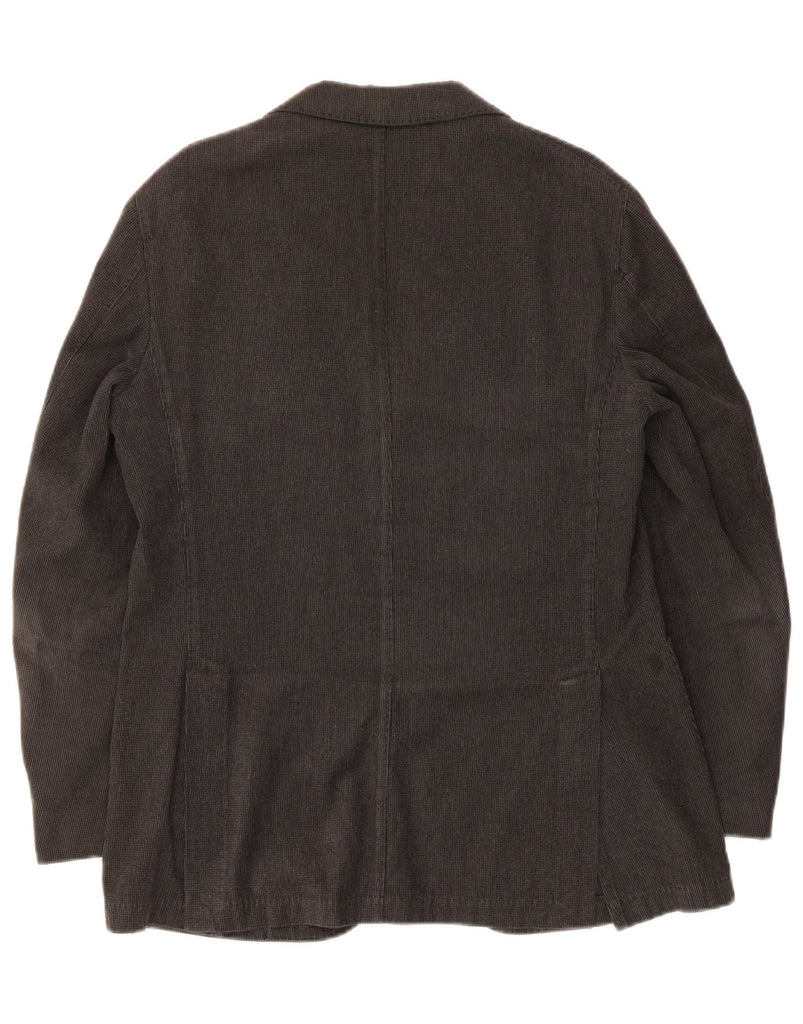 BURBERRY Mens 3 Button Blazer Jacket IT 50 Medium Grey Cotton Vintage Burberry and Second-Hand Burberry from Messina Hembry 