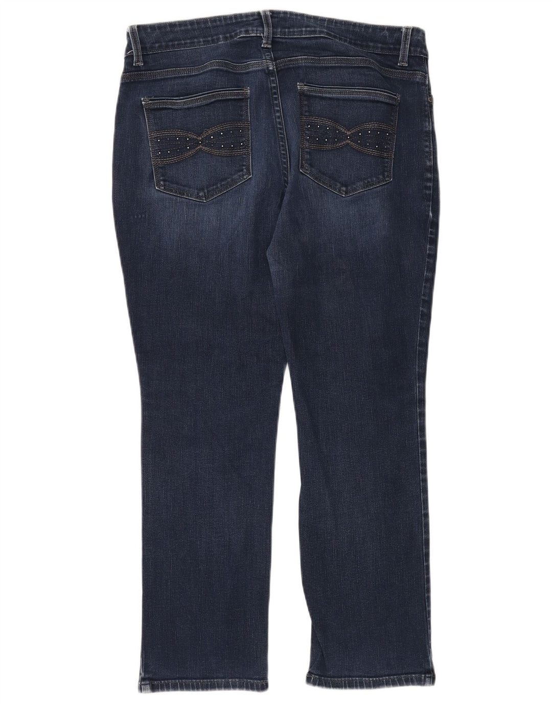 LEE Womens Perfect Fit Straight Jeans W36 L29 Blue Cotton