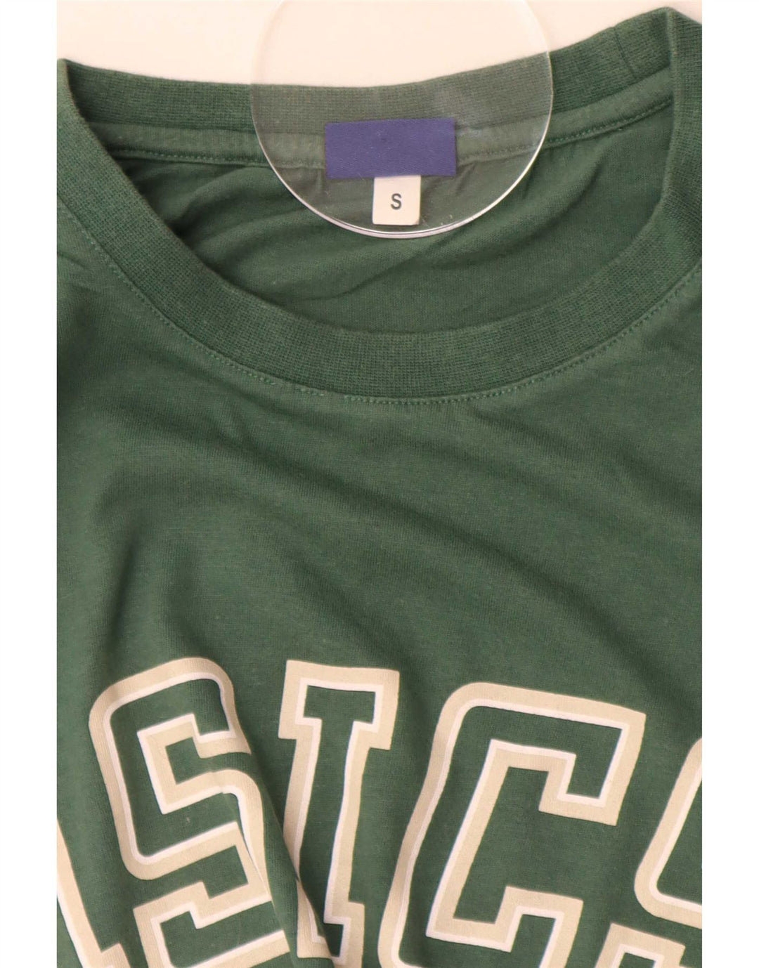 Asics Mens Graphic T-Shirt Top Small Green