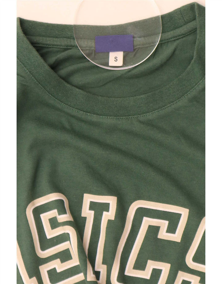 Asics Mens Graphic T-Shirt Top Small Green