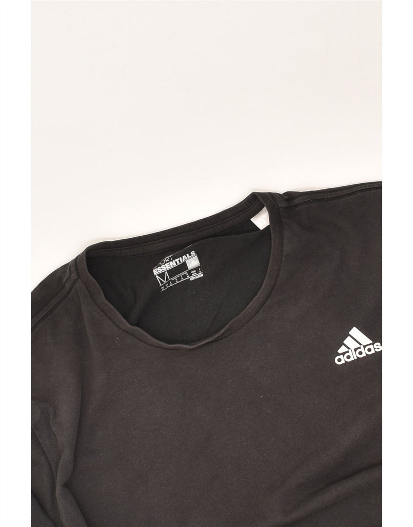 ADIDAS Mens T-Shirt Top Medium Black Cotton | Vintage Adidas | Thrift | Second-Hand Adidas | Used Clothing | Messina Hembry 