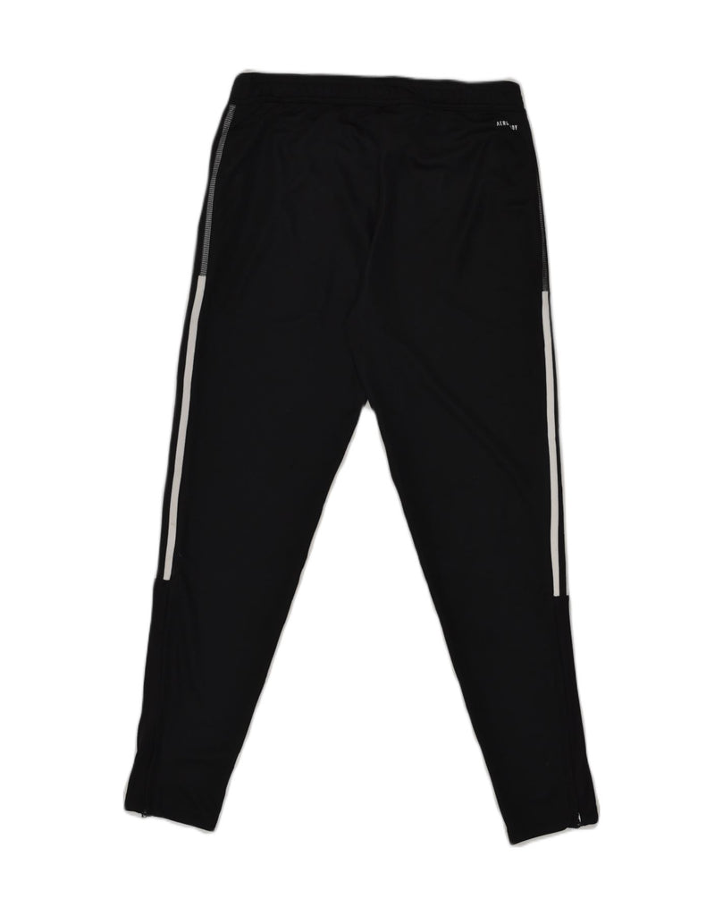 ADIDAS Womens Tracksuit Trousers UK 12/14 Medium Black Polyester | Vintage Adidas | Thrift | Second-Hand Adidas | Used Clothing | Messina Hembry 