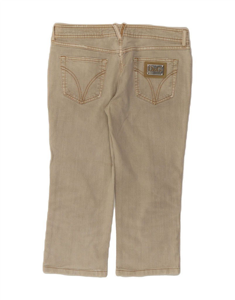 DOLCE & GABBANA Womens Capri Jeans W29 L20 Beige Vintage Dolce & Gabbana and Second-Hand Dolce & Gabbana from Messina Hembry 