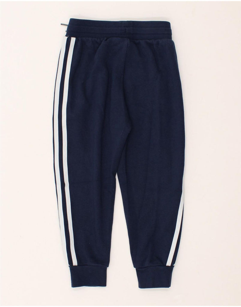 ADIDAS Boys Tracksuit Trousers Joggers 4-5 Years Navy Blue Cotton | Vintage Adidas | Thrift | Second-Hand Adidas | Used Clothing | Messina Hembry 