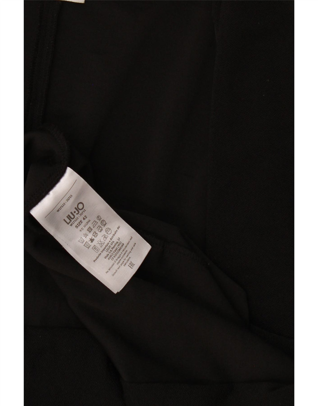 Liu Jo Womens Open Cardigan Sweater IT 42 Medium Black Polyester