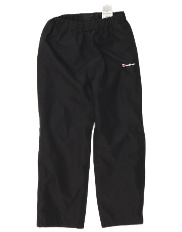 Berghaus Boys Windbreaker Trousers 7-8 Years Black Polyester