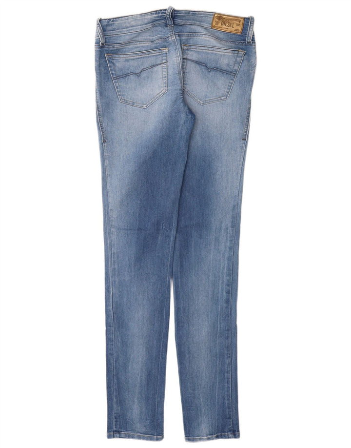 Diesel Womens Grupee Super Slim Jeans W29 L32 Blue Cotton