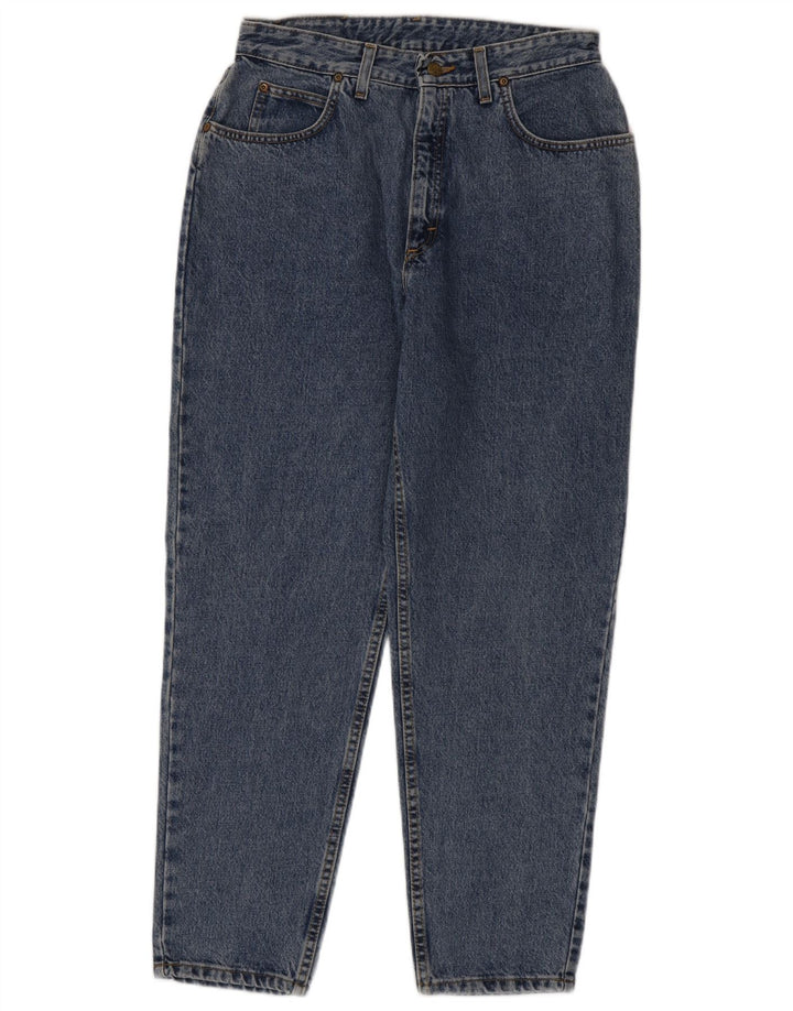 LEE Womens High Rise Tapered Jeans W34 L29 Blue Cotton