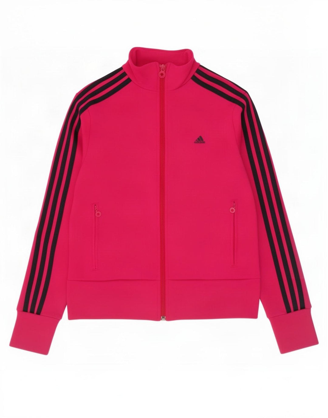 Adidas Womens Tracksuit Top Jacket UK 12 Medium Pink Polyester