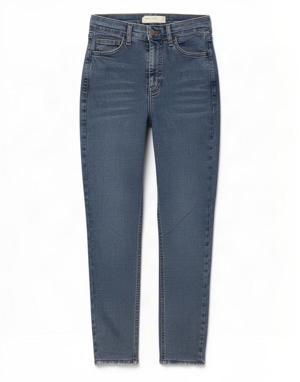 Topshop Womens Jamie Crop Skinny Jeans W26 L24 Blue Cotton