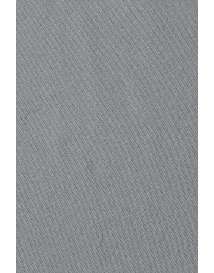 Nike Mens Dri Fit Zip Neck Top Long Sleeve Large Blue Colourblock Polyester