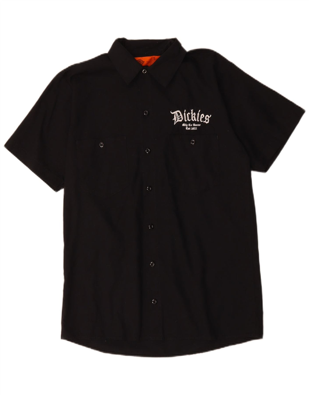 DICKIES Mens Graphic Short Sleeve Shirt Small Black Cotton