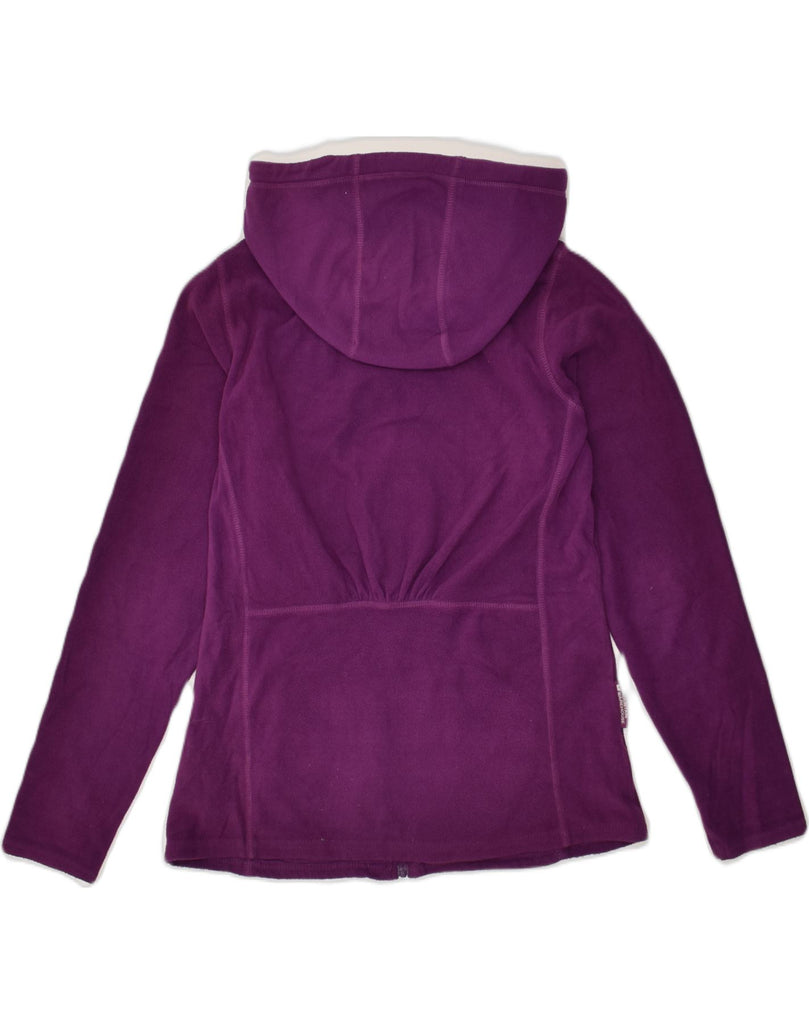 MOUNTAIN WAREHOUSE Womens Hooded Fleece Jacket UK 8 Small Purple Polyester | Vintage Mountain Warehouse | Thrift | Second-Hand Mountain Warehouse | Used Clothing | Messina Hembry 