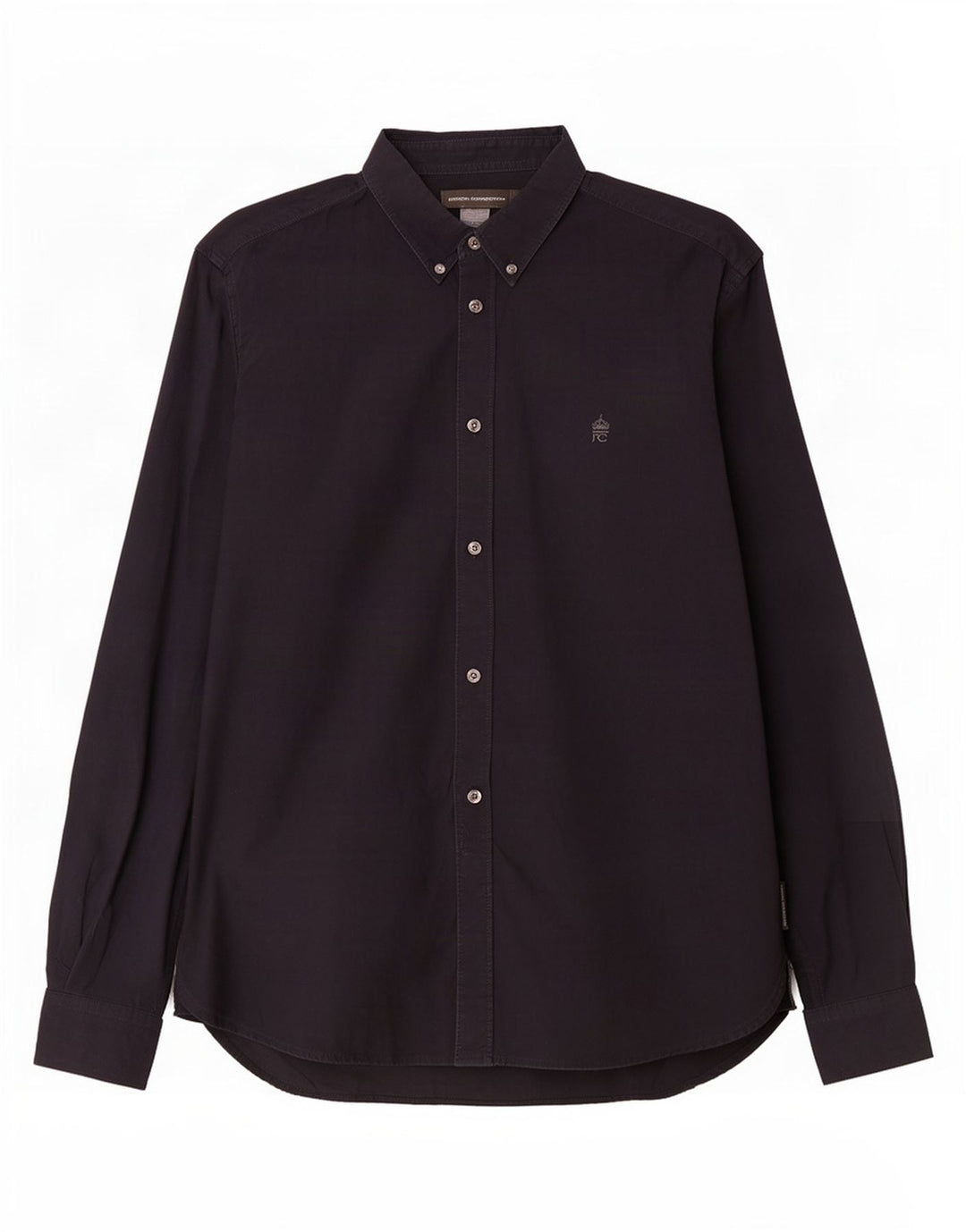 French Connection Mens Shirt Large Navy Blue Cotton