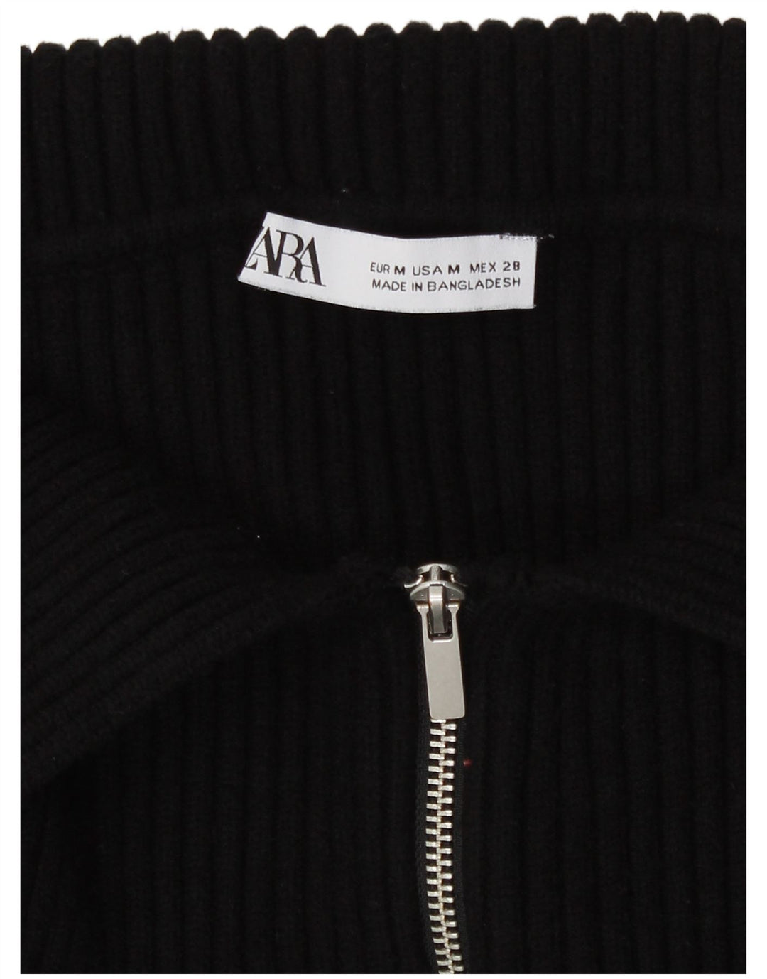Zara Womens Bolero Jumper UK 12 Medium Black