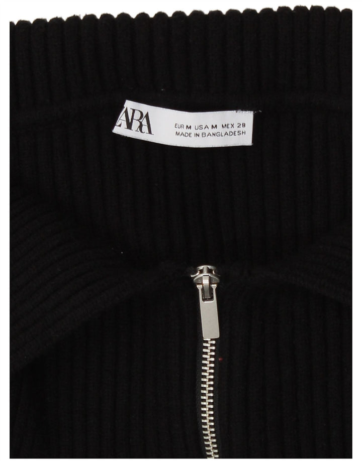 Zara Womens Bolero Jumper UK 12 Medium Black
