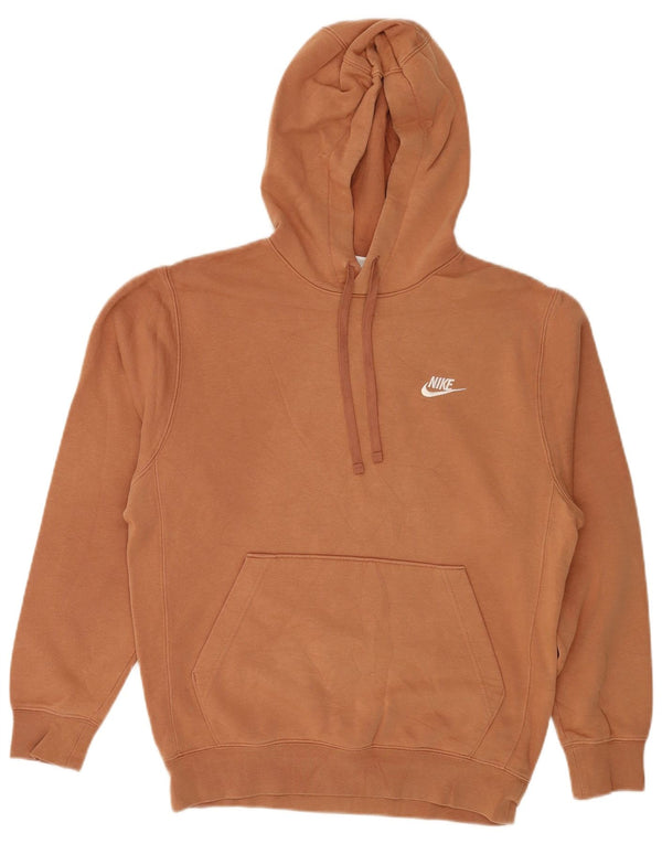 Adidas Mens Hoodie Jumper Small Brown Cotton