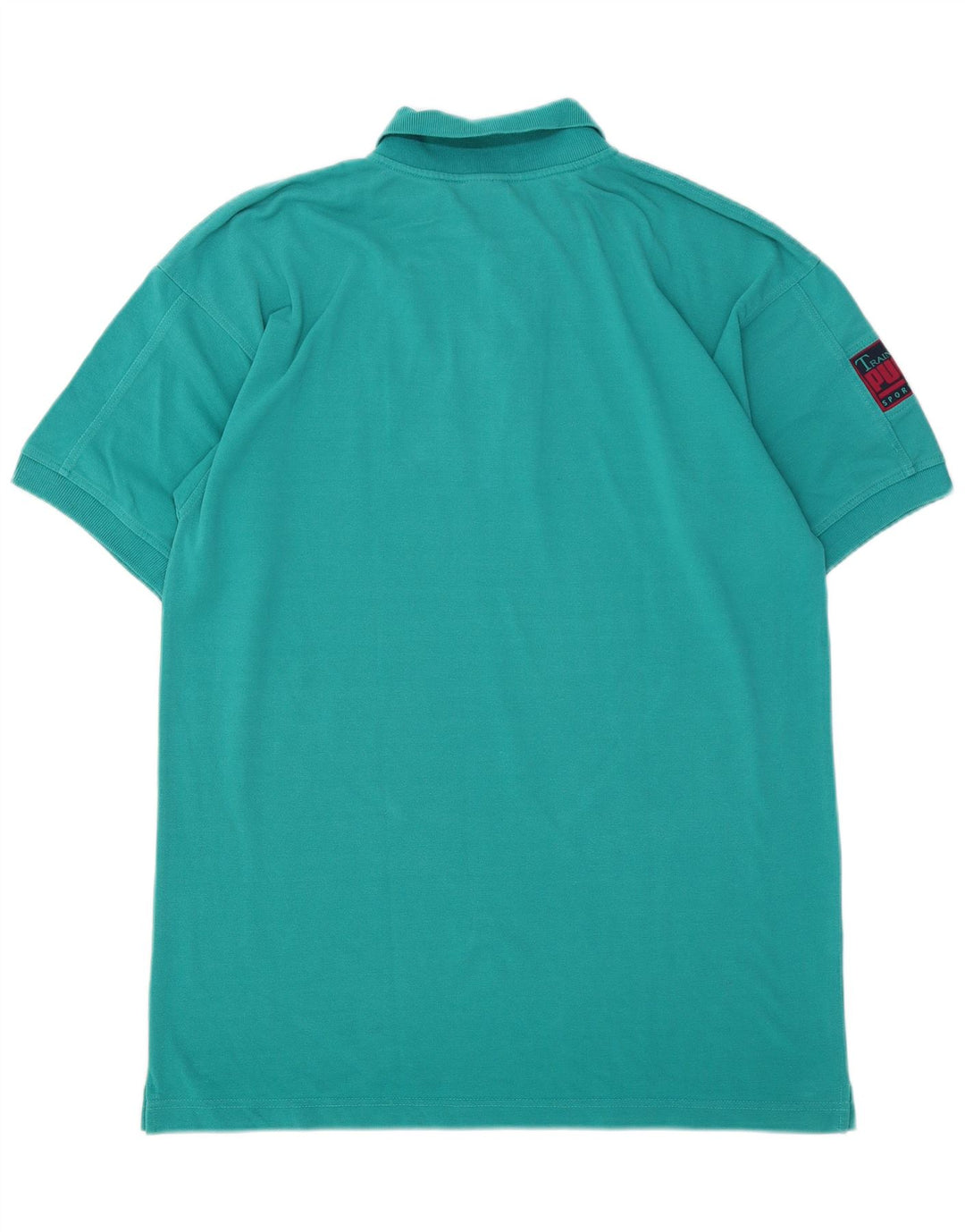 PUMA Mens Polo Shirt UK 38/40 Medium Turquoise Cotton