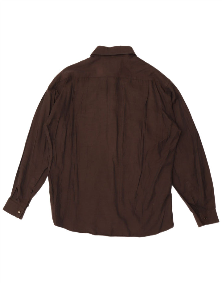 Mondo Uomo Mens Shirt Large Brown