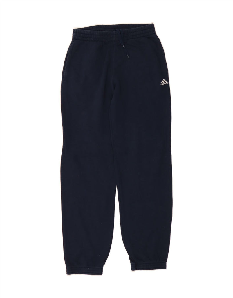 ADIDAS Mens Tracksuit Trousers Small Navy Blue Cotton Vintage Adidas and Second-Hand Adidas from Messina Hembry 