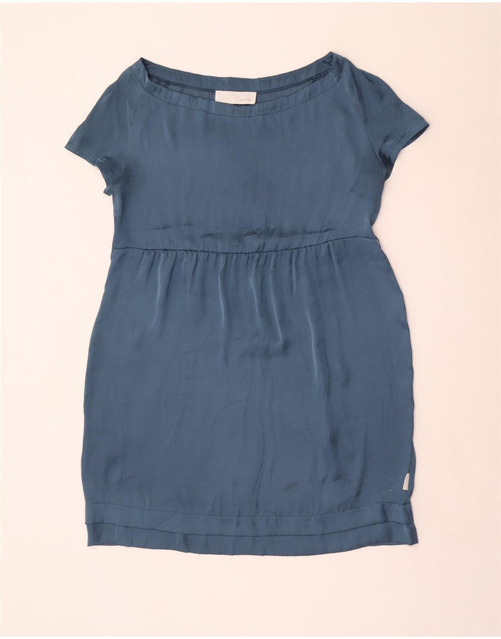 PEUTEREY Womens Sheath Dress IT 46 Large Blue Polyester