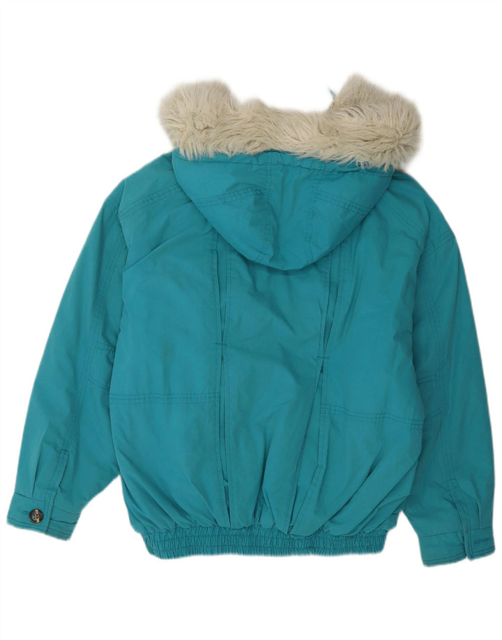 Canda Girls Hooded Padded Jacket 14-15 Years Blue Polyester