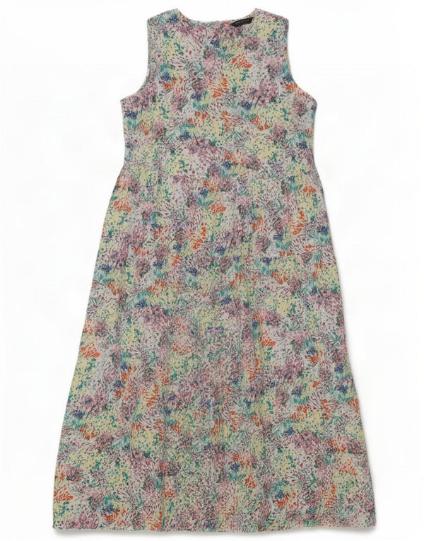 Marks & Spencer Womens Maxi Dress UK 14 Large Multicoloured Floral