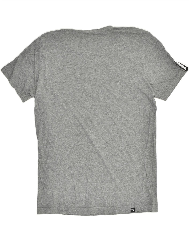 PUMA Mens Graphic T-Shirt Top Medium Grey Cotton | Vintage Puma | Thrift | Second-Hand Puma | Used Clothing | Messina Hembry 