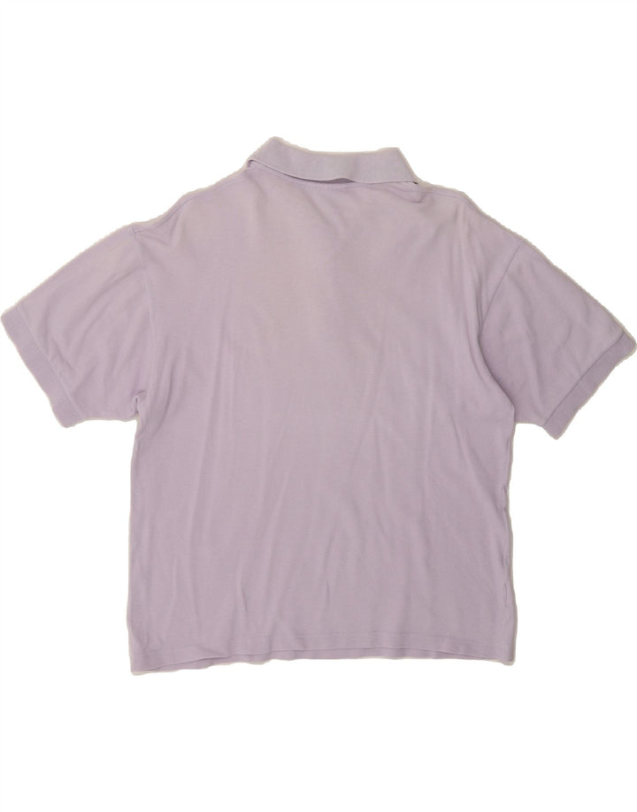 TRUSSARDI Mens Polo Shirt Medium Purple Cotton Vintage Trussardi and Second-Hand Trussardi from Messina Hembry 