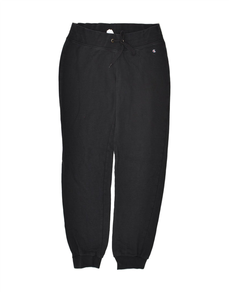 CHAMPION Womens Tracksuit Trousers Joggers UK 10 Small Black Cotton | Vintage Champion | Thrift | Second-Hand Champion | Used Clothing | Messina Hembry 