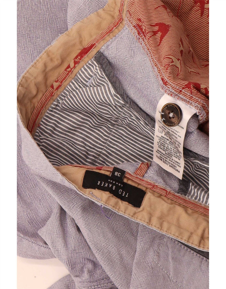 Ted Baker Mens Chino Shorts W38 XL Grey Cotton