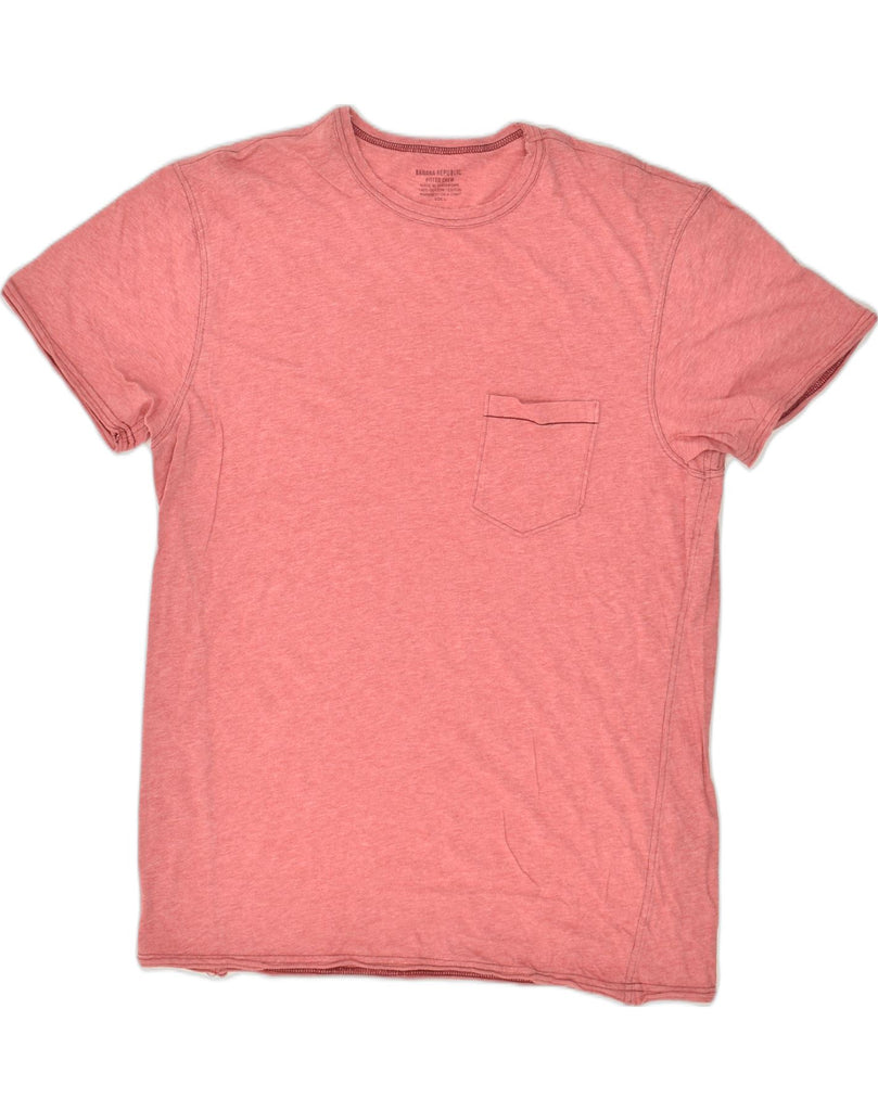 BANANA REPUBLIC Mens Slim T-Shirt Top Large Pink Cotton | Vintage Banana Republic | Thrift | Second-Hand Banana Republic | Used Clothing | Messina Hembry 