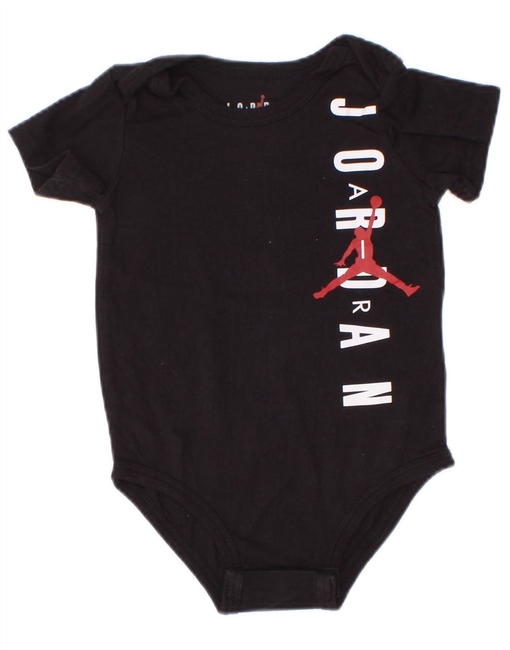 Jordan Baby Boys Graphic Bodysuit 6-9 Months Black Cotton