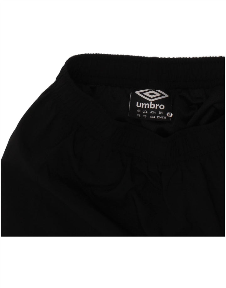 UMBRO Boys Sport Shorts 8-9 Years  Black Polyester