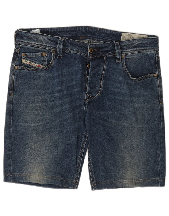 DIESEL Mens Larkee-Beex Regular Tapered Denim Shorts W31 Medium Blue