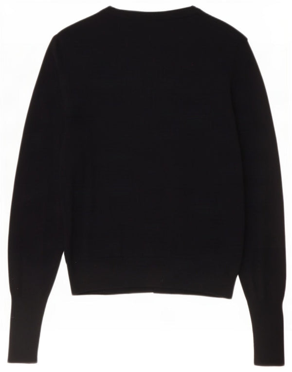 Marks & Spencer Womens Cardigan Sweater UK 10 Small Black Viscose